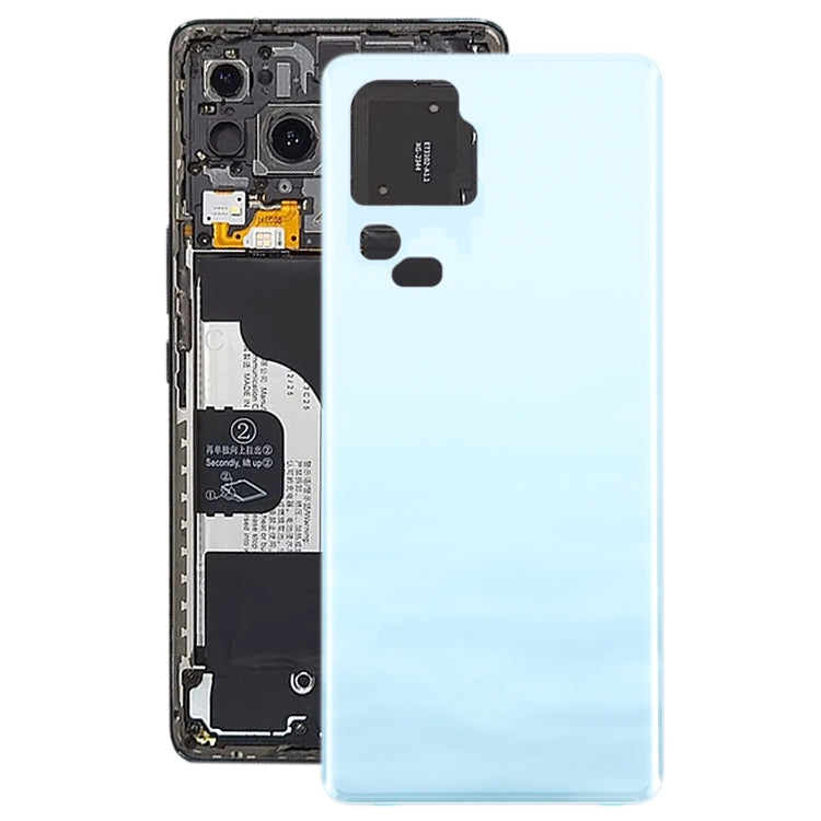 For vivo V30 Pro Battery Back Cover with Camera Lens Cover(Blue) - Back Cover by PMC Jewellery | Online Shopping South Africa | PMC Jewellery | Buy Now Pay Later Mobicred