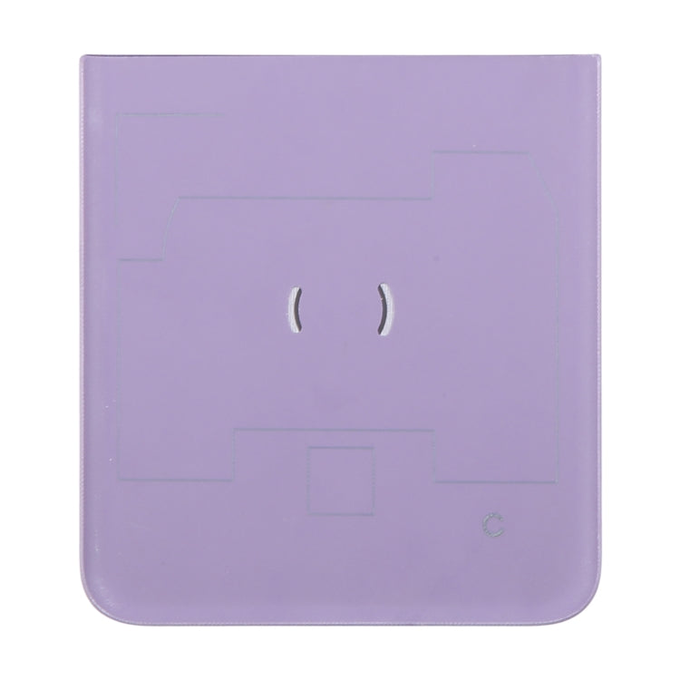 For Motorola Razr 40 Original Lower Part Battery Back Cover(Purple) - Back Cover by PMC Jewellery | Online Shopping South Africa | PMC Jewellery | Buy Now Pay Later Mobicred