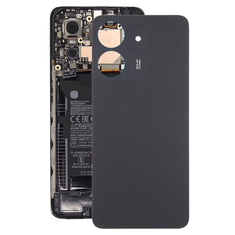 For Xiaomi Redmi 13C 4G Original Battery Back Cover(Black) - Back Cover by PMC Jewellery | Online Shopping South Africa | PMC Jewellery | Buy Now Pay Later Mobicred