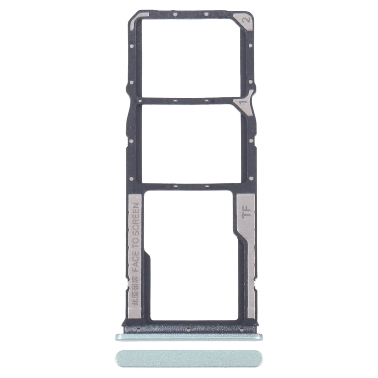 For Xiaomi Redmi 13R Original SIM Card Tray + SIM Card Tray + Micro SD Card Tray (Green) - Card Tray by PMC Jewellery | Online Shopping South Africa | PMC Jewellery | Buy Now Pay Later Mobicred