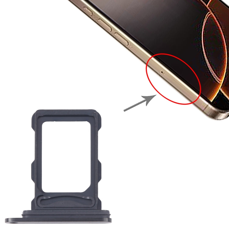 For iPhone 16 Pro Max SIM + SIM Card Tray (Black) - Others by PMC Jewellery | Online Shopping South Africa | PMC Jewellery | Buy Now Pay Later Mobicred