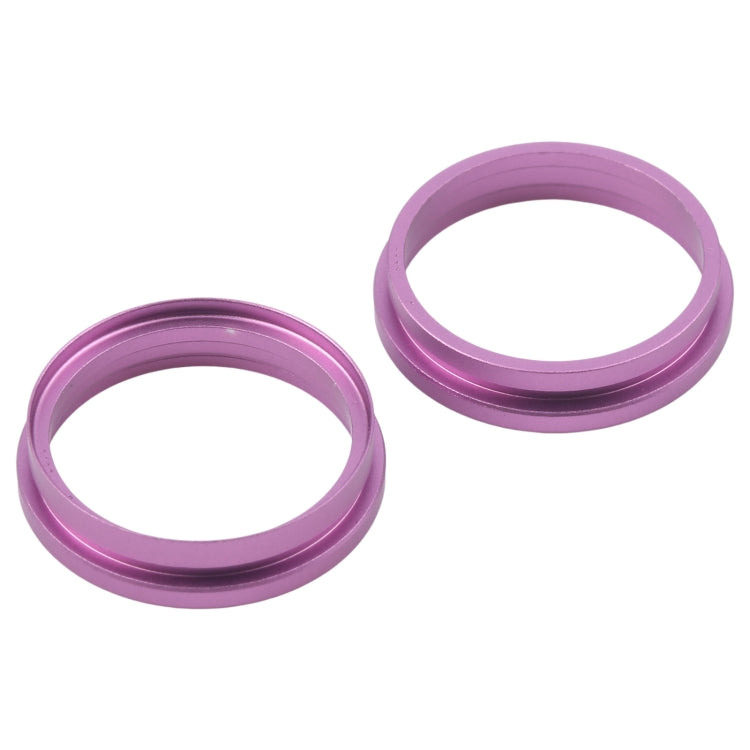 For iPhone 16 Plus 2pcs/set Rear Camera Glass Lens Metal Outside Protector Hoop Ring (Purple) -  by PMC Jewellery | Online Shopping South Africa | PMC Jewellery | Buy Now Pay Later Mobicred