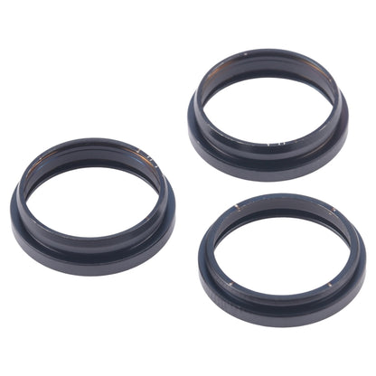 For iPhone 16 Pro Max 3pcs/set Rear Camera Glass Lens Metal Outside Protector Hoop Ring (Black) -  by PMC Jewellery | Online Shopping South Africa | PMC Jewellery | Buy Now Pay Later Mobicred