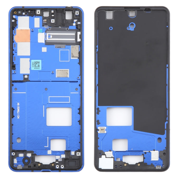 For Sharp Aquos R5G Original Middle Frame Bezel Plate (Blue) - For Sharp by PMC Jewellery | Online Shopping South Africa | PMC Jewellery | Buy Now Pay Later Mobicred