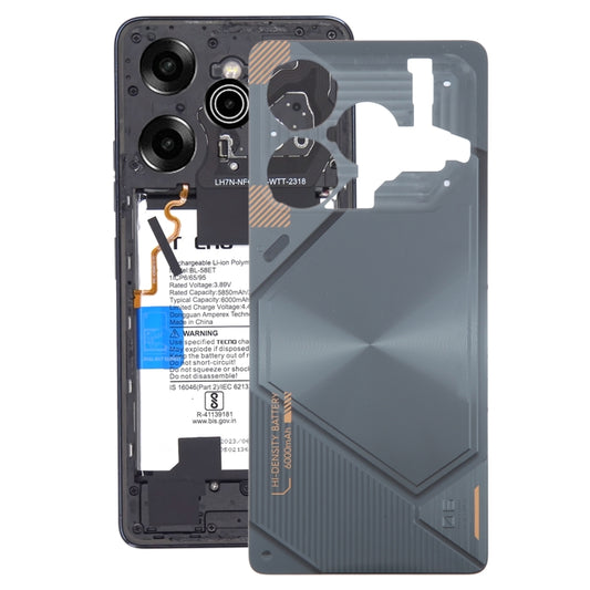 For Tecno Pova 6 Original Battery Back Cover(Black) - Back Cover by PMC Jewellery | Online Shopping South Africa | PMC Jewellery | Buy Now Pay Later Mobicred
