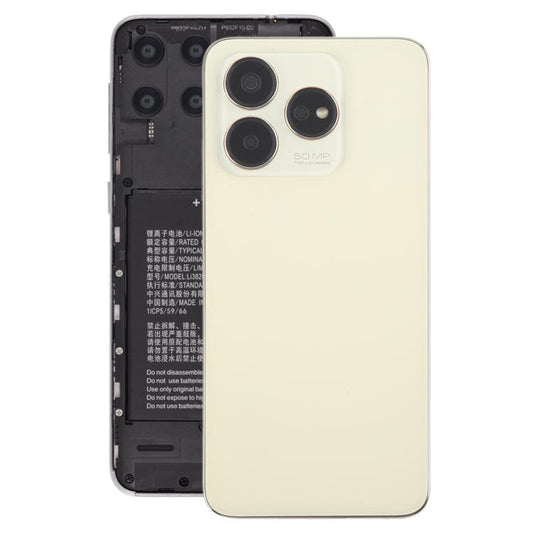 For ZTE Axon 60 / V60 Z2356 Glass Battery Back Cover with Middle Frame / Camera Lens Cover(Gold) - For ZTE by PMC Jewellery | Online Shopping South Africa | PMC Jewellery | Buy Now Pay Later Mobicred