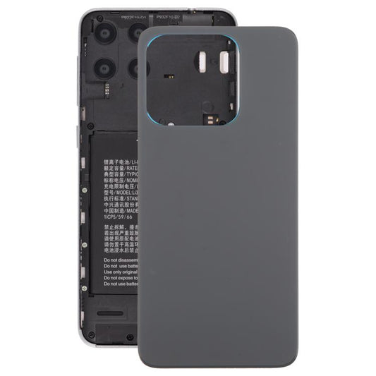 For ZTE Axon 60 / V60 Z2356 Glass Battery Back Cover with Adhesive(Black) - For ZTE by PMC Jewellery | Online Shopping South Africa | PMC Jewellery | Buy Now Pay Later Mobicred