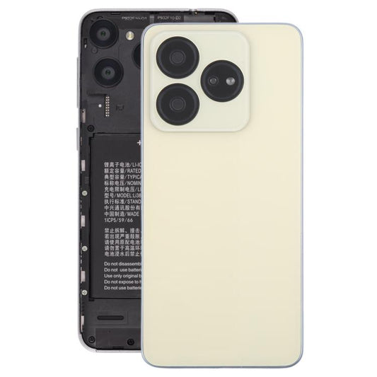 For ZTE Blade V60 Design Z2350 Glass Battery Back Cover with Middle Frame / Camera Lens Cover(Gold) - For ZTE by PMC Jewellery | Online Shopping South Africa | PMC Jewellery | Buy Now Pay Later Mobicred