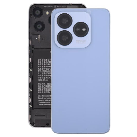 For ZTE Blade V60 Design Z2350 Glass Battery Back Cover with Middle Frame / Camera Lens Cover(Blue) - For ZTE by PMC Jewellery | Online Shopping South Africa | PMC Jewellery | Buy Now Pay Later Mobicred