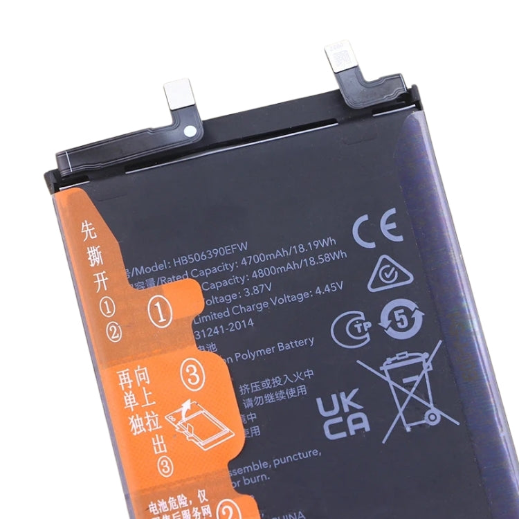 4800mAh Battery Replacement For Honor 70 FNE-AN00 / 80 Pro / 80 GT AGT-AN00 ANB-AN00 HB506390EFW - Others by PMC Jewellery | Online Shopping South Africa | PMC Jewellery | Buy Now Pay Later Mobicred