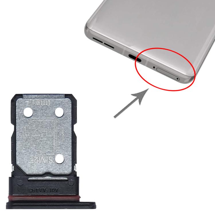 For OnePlus Ace Pro PGP110 SIM + SIM Card Tray (Black) - Card Tray by PMc TechLife | Online Shopping South Africa | PMc TechLife | Buy Now Pay Later Mobicred