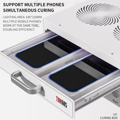 TBK 605 100W Mini UV Curing Lamp Box 48 LEDs Curved Surface Screen UV Curing Box, AU Plug - Others by TBK | Online Shopping South Africa | PMC Jewellery | Buy Now Pay Later Mobicred