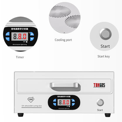 TBK 605 100W Mini UV Curing Lamp Box 48 LEDs Curved Surface Screen UV Curing Box, AU Plug - Others by TBK | Online Shopping South Africa | PMC Jewellery | Buy Now Pay Later Mobicred