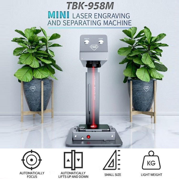 TBK-958M Laser Marking Machine Auto Focus Frame Separator 2 in 1 Engraving Equipment, UK Plug - free shipping - PMC TechLife - Order now!