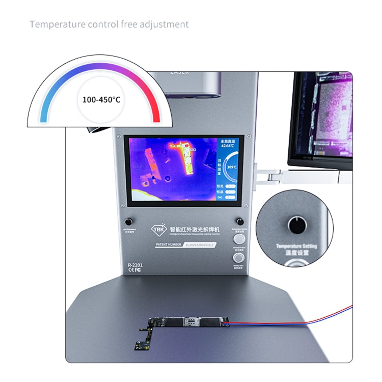 TBK R2201 Intelligent Thermal Infrared Imager Analyzer with Microscope, US Plug - Repair Platform by TBK | Online Shopping South Africa | PMC Jewellery | Buy Now Pay Later Mobicred