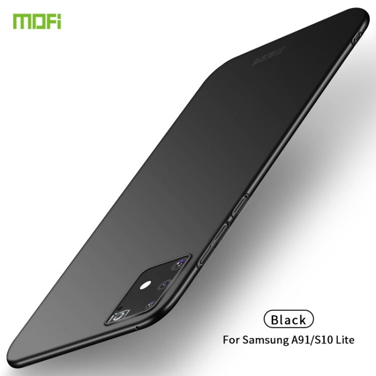 For Samsung Galaxy A91/S10Lite MOFI Frosted PC Ultra-thin Hard C(Black) - Galaxy Phone Cases by MOFI | Online Shopping South Africa | PMC TechLife | Buy Now Pay Later Mobicred