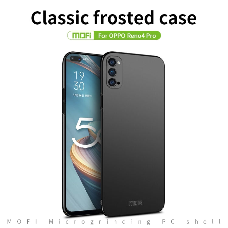 For OPPO Reno4 Pro MOFI Frosted PC Ultra-thin Hard Case(Rose Gold) - OPPO Cases by MOFI | Online Shopping South Africa | PMC Jewellery
