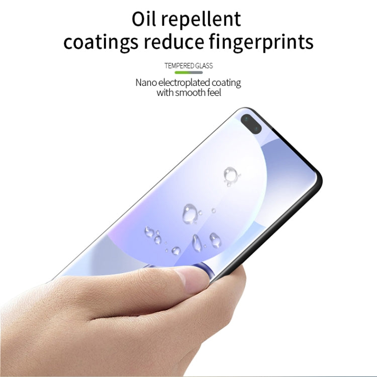 For Huawei Nova 7 Pro /Honor 30 Pro MOFI 9H 3D Explosion Proof Thermal Bending Full Screen Covered Tempered Glass Film(Black) - Huawei Tempered Glass by MOFI | Online Shopping South Africa | PMC Jewellery