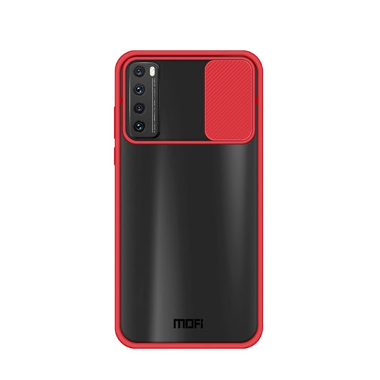 For Huawei nova 7 MOFI Xing Dun Series PC + TPU Anti-peep Waterproof And Anti-drop All-inclusive Protective Shell, Translucent Frosted(Red) - Huawei Cases by MOFI | Online Shopping South Africa | PMC Jewellery