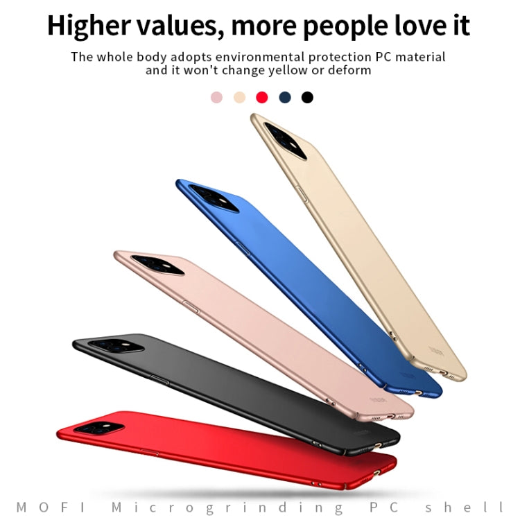 For iPhone 12 / 12 Pro MOFI Frosted PC Ultra-thin Hard Case(Rose gold) - iPhone 12 / 12 Pro Cases by MOFI | Online Shopping South Africa | PMC Jewellery