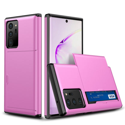 For Samsung Note20 Ultra Shockproof Rugged Armor Protective Case with Card Slot(Pink) - Galaxy Note20 Ultra Cases by PMC Jewellery | Online Shopping South Africa | PMC Jewellery