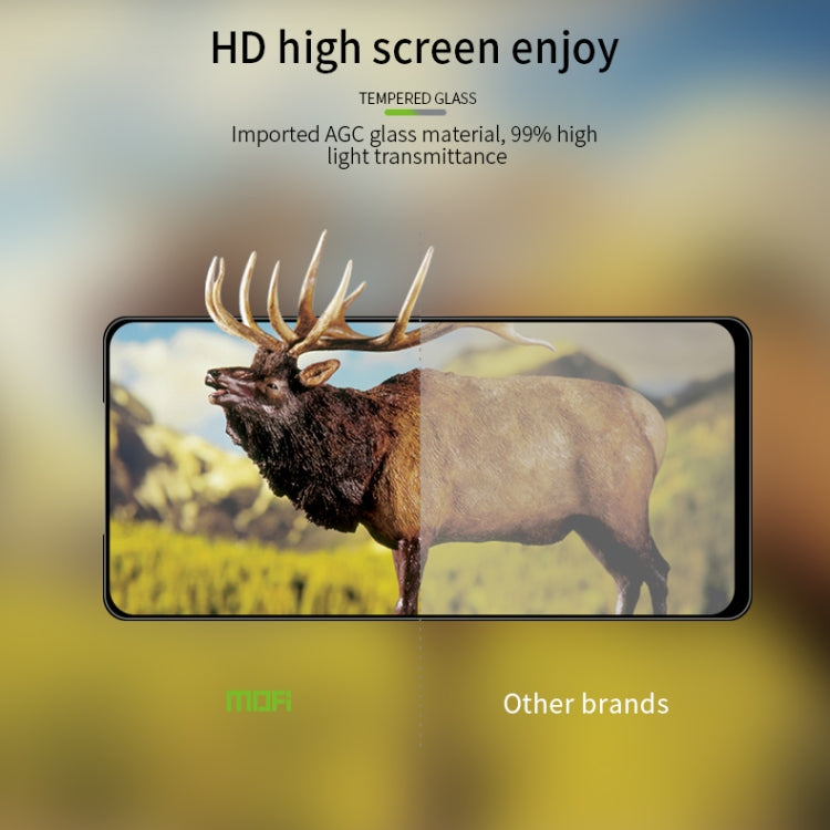 For Xiaomi Redmi Note 9/10X 4G MOFI 9H 3D Explosion-proof Curved Screen Tempered Glass Film(Black) - free shipping - PMC TechLife - Order now!