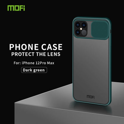 For iPhone 12 / 12 Pro MOFI Xing Dun Series Translucent Frosted PC + TPU Privacy Anti-glare Shockproof All-inclusive Protective Case(Green) - iPhone 12 / 12 Pro Cases by MOFI | Online Shopping South Africa | PMC Jewellery