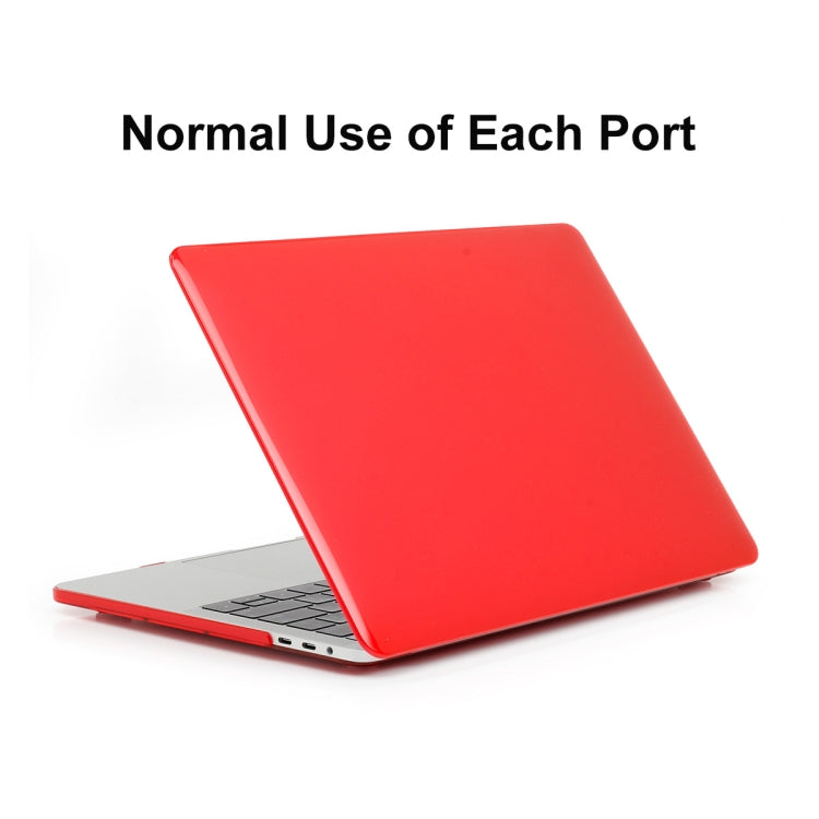 ENKAY Hat-Prince 3 in 1 For MacBook Pro 13 inch A2289 / A2251 (2020) Crystal Hard Shell Protective Case + Europe Version Ultra-thin TPU Keyboard Protector Cover + Anti-dust Plugs Set(Red) - MacBook Pro Cases by ENKAY | Online Shopping South Africa | PMC Jewellery | Buy Now Pay Later Mobicred