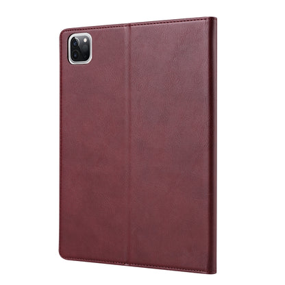 For iPad Air 11 2024 / Air 2022/2020 10.9 Knead Skin Texture Leather Tablet Case(Wine Red) - iPad Air (2022) / (2020) 10.9 Cases by PMC Jewellery | Online Shopping South Africa | PMC Jewellery | Buy Now Pay Later Mobicred