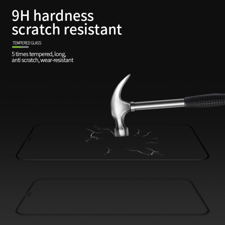 For iPhone 12 mini MOFI 9H 3D Explosion-proof Curved Screen Tempered Glass Film(Black) - iPhone 12 mini Tempered Glass by MOFI | Online Shopping South Africa | PMC TechLife