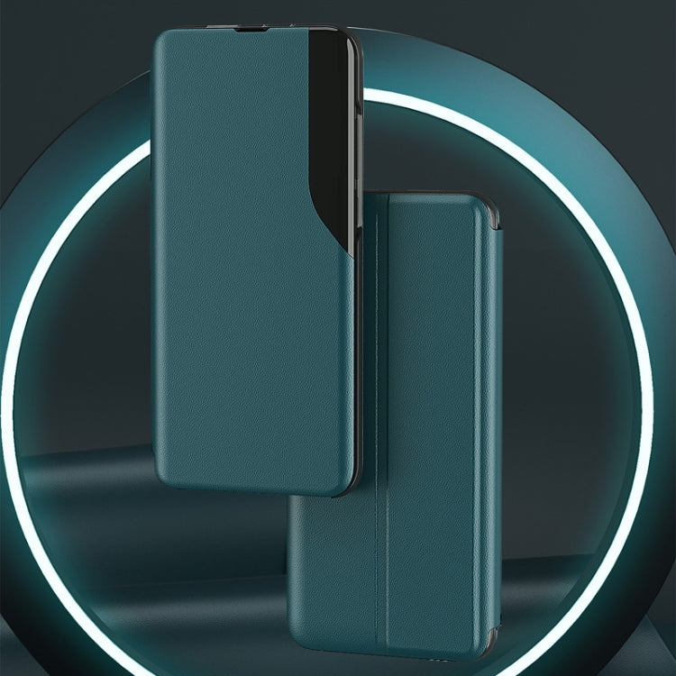 For Samsung Galaxy Note 10 Attraction Flip Holder Leather Phone Case(Blue) - Galaxy Phone Cases by PMC TechLife | Online Shopping South Africa | PMC TechLife | Buy Now Pay Later Mobicred