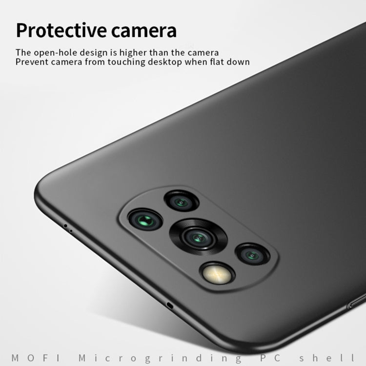 For Xiaomi POCO X3/X3 NFC MOFI Frosted PC Ultra-thin Hard Case(Gold) - free shipping - PMC TechLife - Order now!