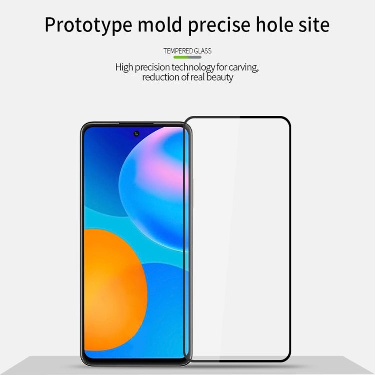 For Huawei Y7a 2020 MOFI 9H 2.5D Full Screen Tempered Glass Film(Black) - Huawei Tempered Glass by MOFI | Online Shopping South Africa | PMC TechLife | Buy Now Pay Later Mobicred
