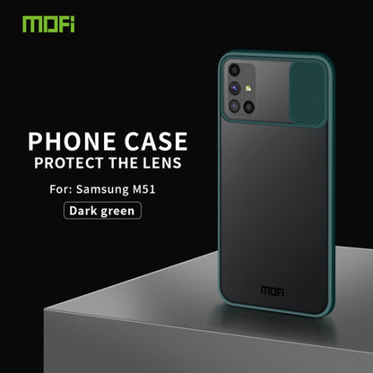 For Samsung Galaxy M51 MOFI Xing Dun Series Translucent Frosted PC + TPU Privacy Anti-glare Shockproof All-inclusive Protective Case(Green) - Galaxy Phone Cases by MOFI | Online Shopping South Africa | PMC Jewellery