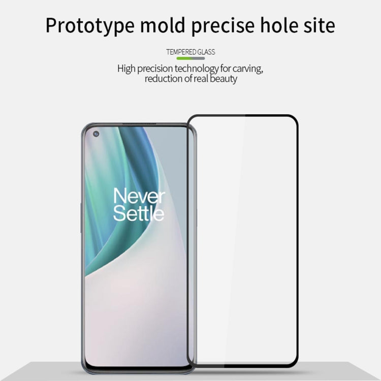 For OnePlus Nord N10 MOFI 9H 2.5D Full Screen Tempered Glass Film(Black) - OnePlus Tempered Glass by MOFI | Online Shopping South Africa | PMC Jewellery