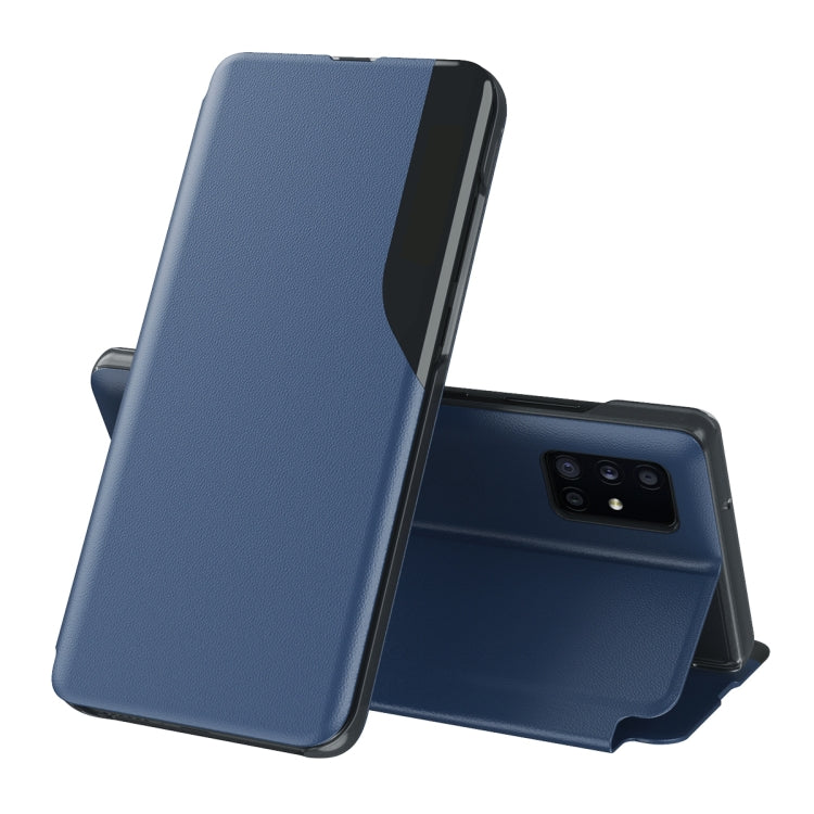 For Samsung Galaxy S21 Ultra 5G Attraction Flip Holder Leather Phone Case(Blue) - Galaxy S21 Ultra 5G Cases by PMC Jewellery | Online Shopping South Africa | PMC Jewellery