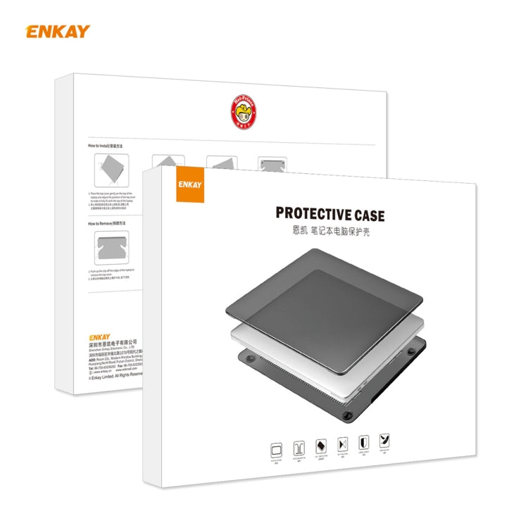 ENKAY 3 in 1 Matte Laptop Protective Case + US Version TPU Keyboard Film + Anti-dust Plugs Set for MacBook Pro 13.3 inch A1706 / A1989 / A2159 (with Touch Bar)(Pink) - MacBook Pro Cases by ENKAY | Online Shopping South Africa | PMC Jewellery | Buy Now Pay Later Mobicred