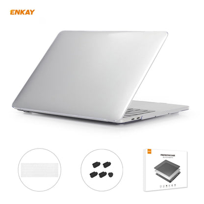 ENKAY 3 in 1 Crystal Laptop Protective Case + US Version TPU Keyboard Film + Anti-dust Plugs Set for MacBook Pro 13.3 inch A1706 / A1989 / A2159 (with Touch Bar)(Transparent) - MacBook Pro Cases by ENKAY | Online Shopping South Africa | PMC Jewellery | Buy Now Pay Later Mobicred