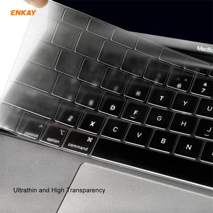 ENKAY 3 in 1 Matte Laptop Protective Case + US Version TPU Keyboard Film + Anti-dust Plugs Set for MacBook Pro 13.3 inch A1708 (without Touch Bar)(Light Blue) - MacBook Pro Cases by ENKAY | Online Shopping South Africa | PMC Jewellery | Buy Now Pay Later Mobicred