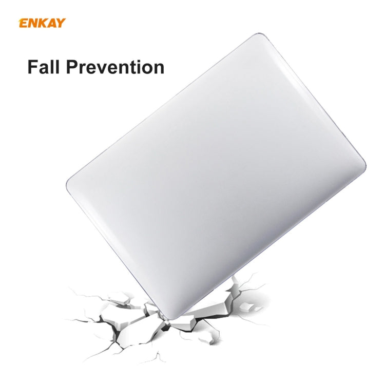 ENKAY 3 in 1  Crystal Laptop Protective Case + EU Version TPU Keyboard Film + Anti-dust Plugs Set for MacBook Pro 15.4 inch A1707 & A1990 (with Touch Bar)(Orange) - MacBook Pro Cases by ENKAY | Online Shopping South Africa | PMC Jewellery | Buy Now Pay Later Mobicred