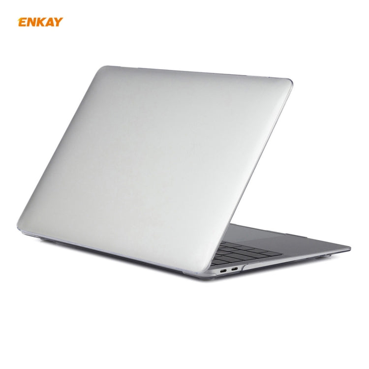 ENKAY 3 in 1 Crystal Laptop Protective Case + US Version TPU Keyboard Film + Anti-dust Plugs Set for MacBook Air 13.3 inch A1932 (2018)(Transparent) - MacBook Air Cases by WIWU | Online Shopping South Africa | PMC Jewellery | Buy Now Pay Later Mobicred