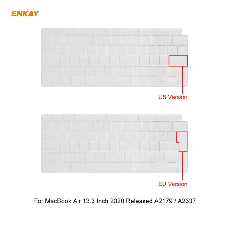 ENKAY 3 in 1 Matte Laptop Protective Case + EU Version TPU Keyboard Film + Anti-dust Plugs Set for MacBook Air 13.3 inch A2179 & A2337 (2020)(Pink) - MacBook Pro Cases by ENKAY | Online Shopping South Africa | PMC Jewellery | Buy Now Pay Later Mobicred