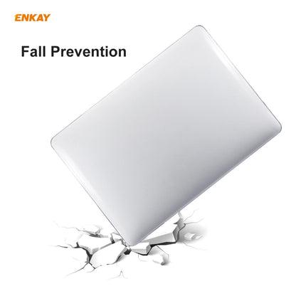 ENKAY 3 in 1 Crystal Laptop Protective Case + US Version TPU Keyboard Film + Anti-dust Plugs Set for MacBook Pro 13.3 inch A2251 & A2289 & A2338 (with Touch Bar)(Pink) - MacBook Pro Cases by ENKAY | Online Shopping South Africa | PMC Jewellery | Buy Now Pay Later Mobicred