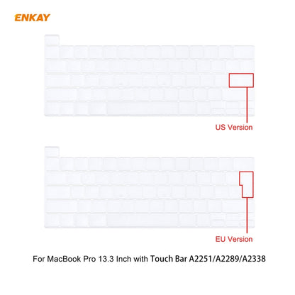 ENKAY 3 in 1 Matte Laptop Protective Case + US Version TPU Keyboard Film + Anti-dust Plugs Set for MacBook Pro 13.3 inch A2251 & A2289 & A2338 (with Touch Bar)(Pink) - MacBook Pro Cases by ENKAY | Online Shopping South Africa | PMC Jewellery | Buy Now Pay Later Mobicred