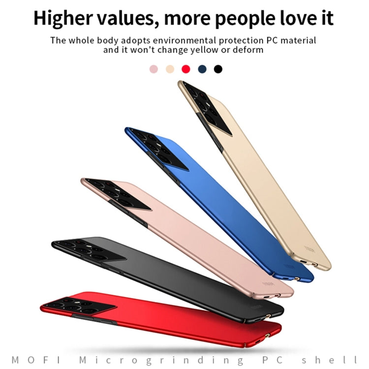 For Samsung Galaxy S21 Ultra 5G MOFI Frosted PC Ultra-thin Hard Case(Black) - Galaxy S21 Ultra 5G Cases by MOFI | Online Shopping South Africa | PMC TechLife