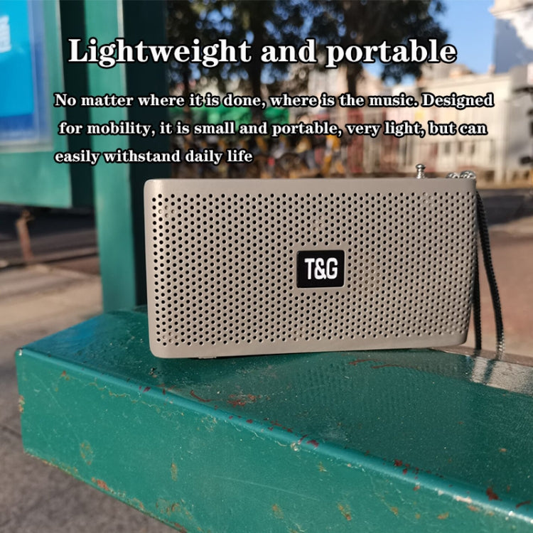 T&G TG282 Portable Bluetooth Speakers with Flashlight, Support TF Card / FM / 3.5mm AUX / U Disk / Hands-free Call(Blue) - Desktop Speaker by T&G | Online Shopping South Africa | PMC Jewellery | Buy Now Pay Later Mobicred