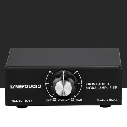 B053 Front Stereo Sound Amplifier Headphone Speaker Amplifier Booster with Volume Adjustment, 2-Way Mixer, USB 5V Power Supply, US Plug -  by PMC Jewellery | Online Shopping South Africa | PMC Jewellery | Buy Now Pay Later Mobicred