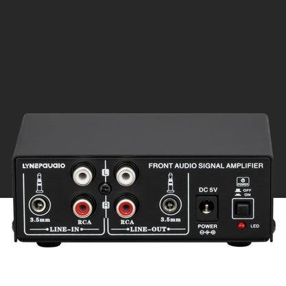 B053 Front Stereo Sound Amplifier Headphone Speaker Amplifier Booster with Volume Adjustment, 2-Way Mixer, USB 5V Power Supply, US Plug -  by PMC Jewellery | Online Shopping South Africa | PMC Jewellery | Buy Now Pay Later Mobicred