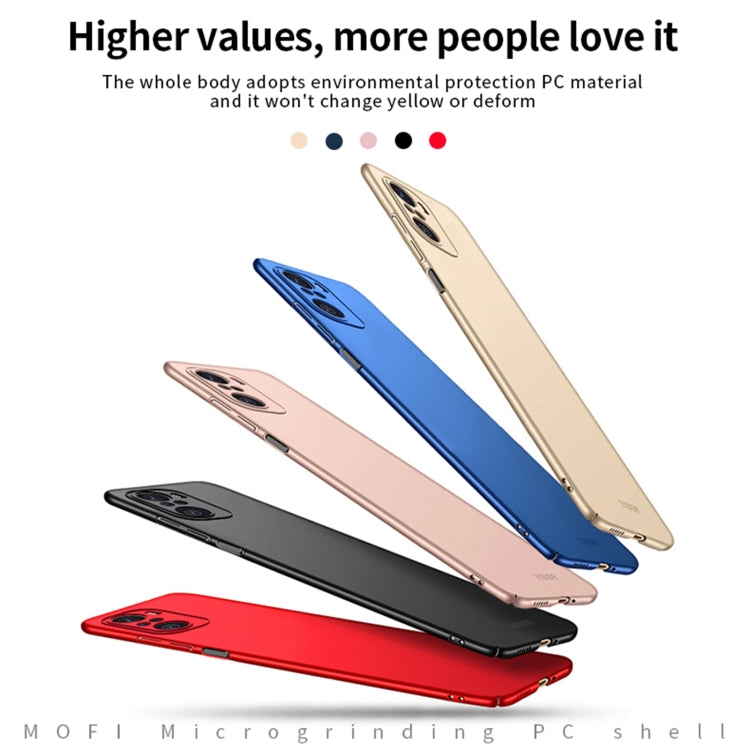 For Xiaomi Redmi K40 / K40 Pro MOFI Frosted PC Ultra-thin Hard Case(Red) - Xiaomi Cases by MOFI | Online Shopping South Africa | PMC TechLife