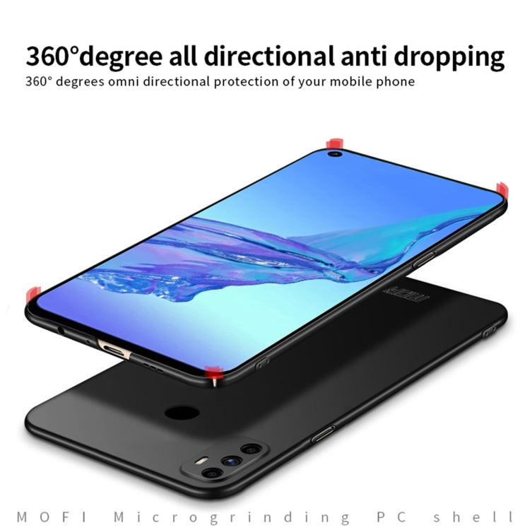 For OPPO A32 / A52 MOFI Frosted PC Ultra-thin Hard Case(Black) - free shipping - PMC TechLife - Order now!